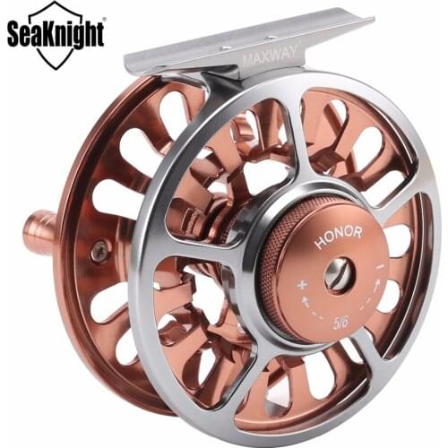 SeaKnight MAXWAY HONOR Fly Fishing Reel 3/4 5/6 7/8 9/10 Interchangeable 3BB 1:1 Aluminum Alloy Fish Gear Stream Fishing Tackle