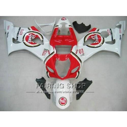 Injection mold 100% fit for Suzuki GSXR1000 03 04 K3 white red black fairings set GSXR 1000 2003 2004 K4 YI120