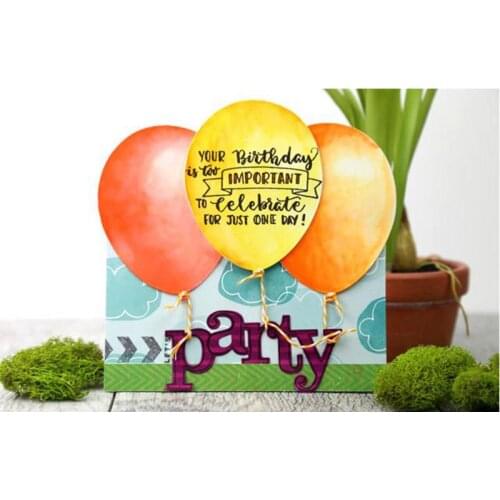 Letters Party Metal Cutting Dies Stencils For DIY Scrapbooking Decorative Embossing Suit Paper Cards Die Cutting Template 2019