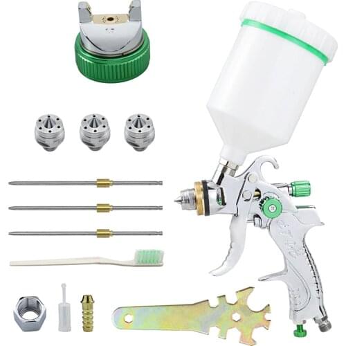 Power Tool Set Spray Gun Paint Spray Gun High Quality Repair Tool Spray Gun 1.4/1.7/2.0mm Nozzle HVLP 600ML Professional Tool