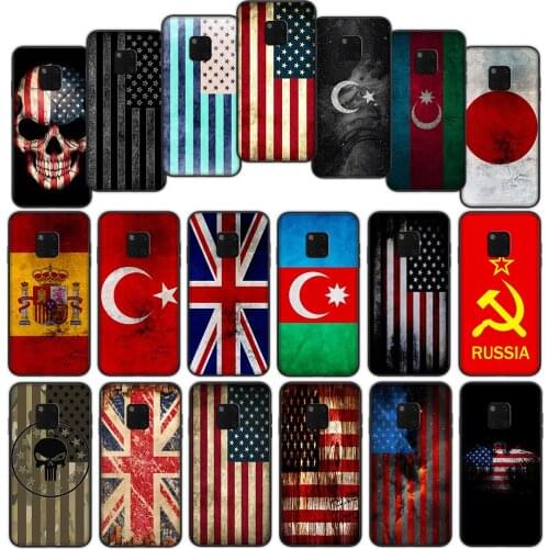 Flag America Soft Cover Case for Huawei Mate 30 20 Lite Y6 Y7 Pro P Smart Z Plus