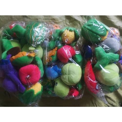 Set Of 14pcs Hot Kids Pea Shooter Zombie Soft Plush Doll Toy Children Gifts