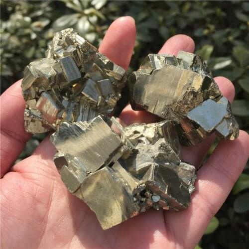 1pcs Natural Copper Pyrite Mineral Specimen Chalcopyrite Crystal Rock Stones Original Cluster Collection