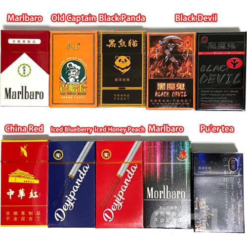 NEW 10 flavor Black devil Tea Cigarette Fine Tea Herbal Cigarettes Healthy No Nicotine Tobacco free Health products quit smoking