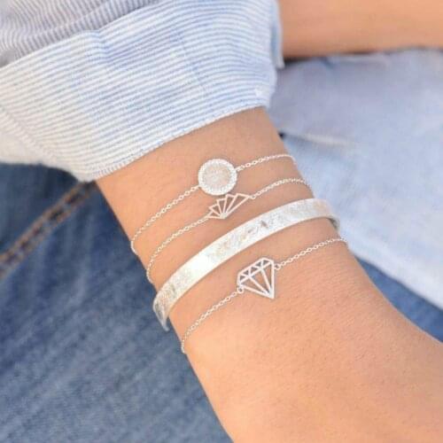 New Bracelet For Women Fashion Fashion Simple Joker Bracelet And Bracelet Combination Hot Sell Jewelry Wholesale