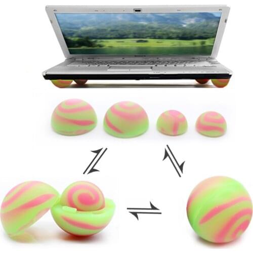 Besegad 4pcs Laptop Cooling Pads Notebook Skidproof Feet Heat Reduction Cooler Stand Universal Practical