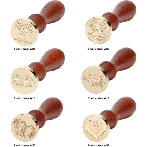 Paint Seal On The Birthday Card Retro Diy Envelope Stamps heart-shaped Key Ring Classic Wedding Invitations Wax Seal Stamp