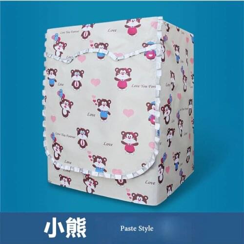 Thick Bear Lace style Waterproof Washing Machine Cover Sunscreen Drum-type Automatic Dust Cover