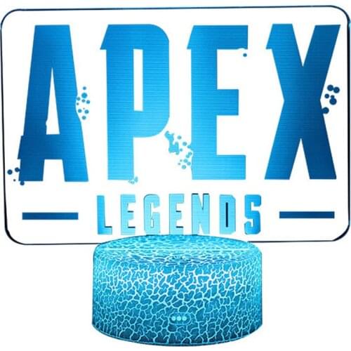 Birthdays Gift 3D Apex Legends LOGO Night Light Led Color Changing Light for Game ROOM Decor Ideas COOL Event Prize Gamers LED