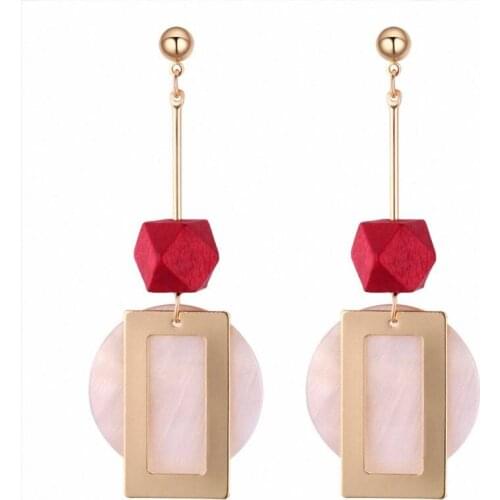 TONGKWOK Bohemia Exaggeration Dangle Earrings For Women Silk Thread Tassel Metal Long Chandelier Earrings #131320