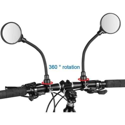 Bike Motorcycle Electric Vehicle Adjusting Large Screen Bicycle Rearview Mirror Rotate For MTB Road Bike Cycling Accessories