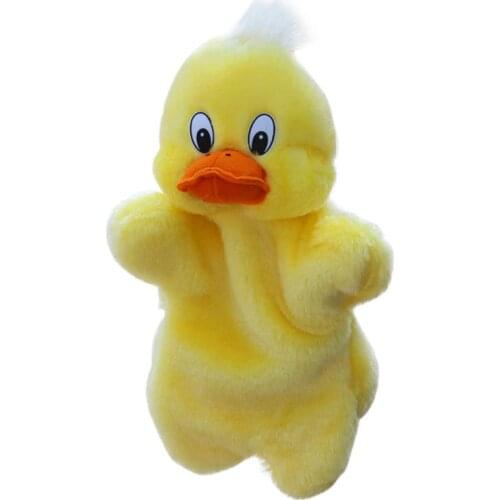Animals Hand Puppe Lovely Cartoon Duck Hand Puppet Baby Kids Children Soft Doll Plush Toys Pretend Play Toys Childhood Story Toy