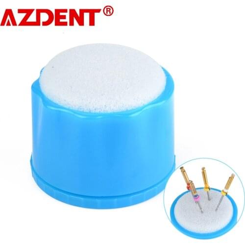 1 PC Dental Lab Round Endo Stand Rubber Pin Device Root Canal File Disinfection Cleaner