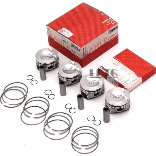 4x Engine D 21mm Pistons & Rings 82.5mm STD Set For VW GTI Passat Tiguan Audi A3 2.0TSI 2.0TFSI DOHC 16V EA888