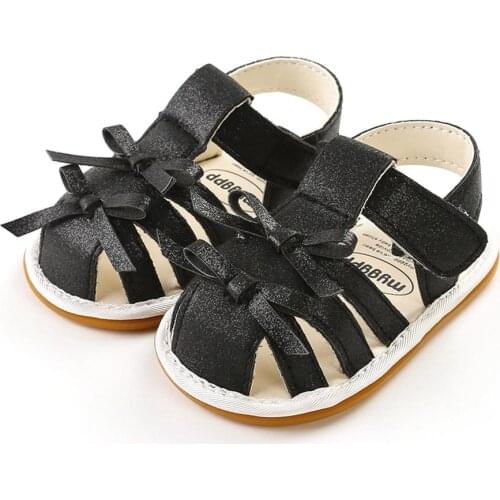 PU Leather Summer Fashion Baby Girls Breathable Anti-Slip Toddler Soft Soled Sandals New Arrival