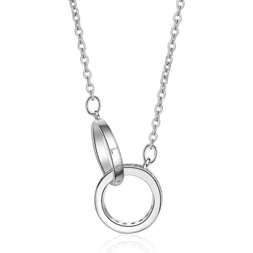 TJP New Fashion Round Pendant Necklace Women Bride Wedding Engagement Party Jewelry Charm Female Girl Choker Bijou Freeshipping