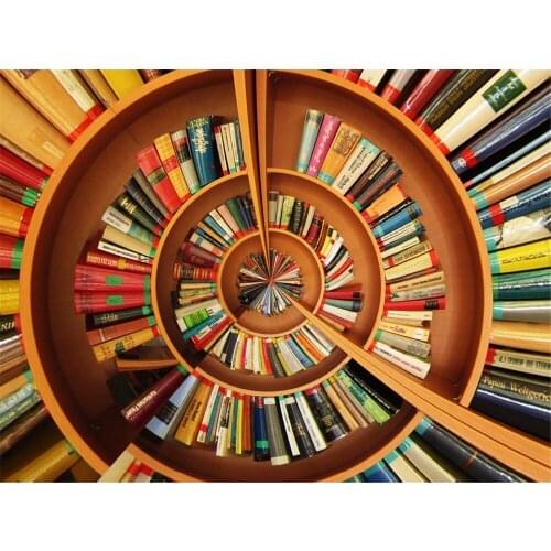 Fashion Customized 3D Curtain Blackout Curtain Fabric Home Bedroom Decoration Ring Bookshelf Curtains For Bedroom