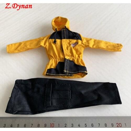1/6 Scale mens clothes soldiers yellow windcoat fashion casual suit for inchens TBLeague PH action figure dolls