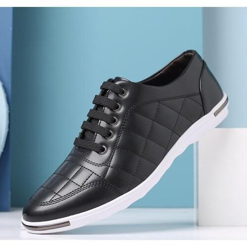 Mens Causal Walking Shoes Male Four Seasons Breathable Sport Sneakers Mens Outdoor Flat Loafer Office Business Dress Size 38-48