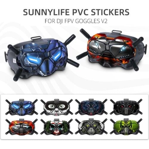 PVC Stickers Decal Skin For DJI FPV Goggles For VR Parts Glass For DJI FPV Goggles Drone Accessories