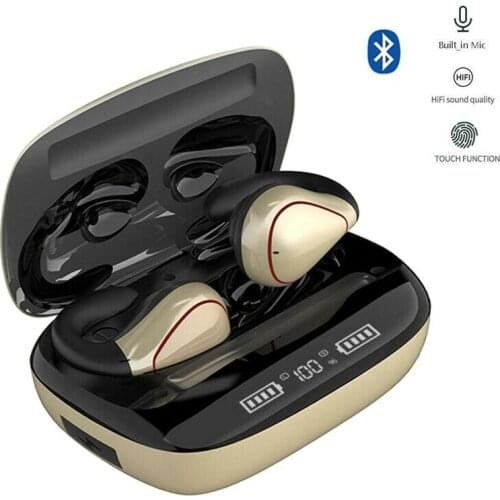 True Wireless Mini Earphones TWS Bluetooth Headset Noise Cancelling Handsfree Earpieces Double Earbuds with Mic Universal