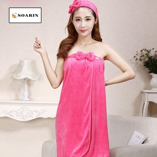 SOARIN Bath Towel 100% Cotton Headband Toalha De Banho Adulto Solid 80x135cm Quick Dry Shower Towel Roupao De Banho Toalha Plage