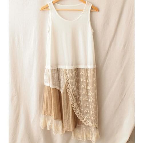 Vintage Hippie Dresses Tunique Femme Mori Girl Lolita Bohemian Crochet Boho Spain Euro Mori Girl Kawaii Gothic Cotton Maxi Dress