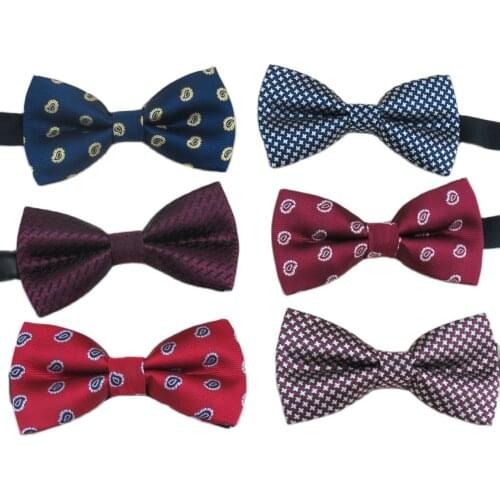 Water droplets shape/plover grid/inclined stripe/three design fashion flat bow ties/Mens business tie