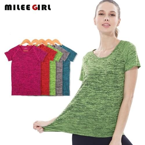 Women Sports Shirt,Professional Short Sleeve Breathable Exercises Clothing,Quick Dry Fitness Top T-Shirts For Yoga Running