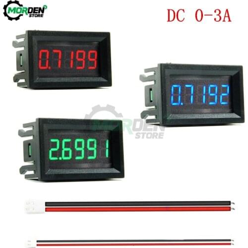 0.56Inch 4 Wire Current Tester 5-Digit High Precision DC Digital Display Ammeter Digital Current Meter 0-3.0000A 3A