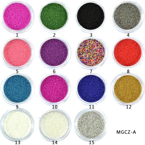 10g 5 gr 0.8-1mm Clear Glass Mini Bubbles Iridescent Caviar Ball Beads Crystal Glass Caviar Nail Decoration,round bead,uyyu768-8