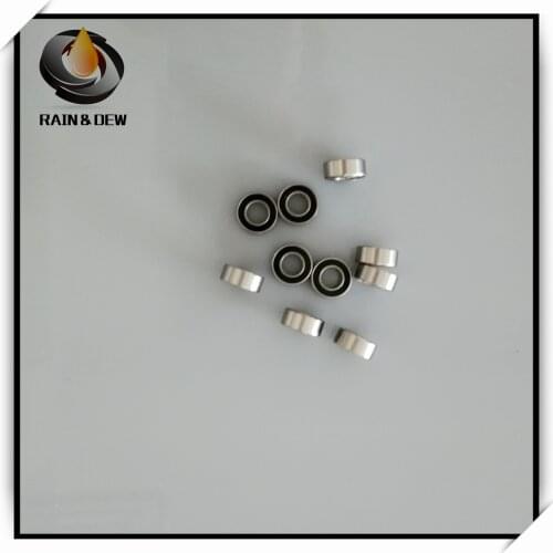 10 Pcs SMR95 2RS 5x9x3 mm Stainless Steel Bearing SMR95-2RS ABEC-7 Anti-rust bearing MR95 Miniature Ball Bearing