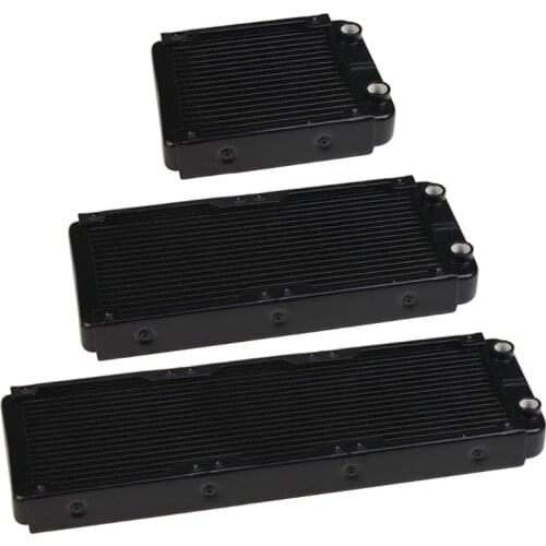 18 Pipe Copper Heat Exchanger Radiator for PC CPU CO2 Water Cool System Computer G1/4" Copper Radiator with Tube