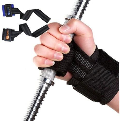 2PCS Weightlifting Wristband Padded Cotton Lifting Straps Wrist Wraps Support for Bodybuilding Powerlifting Strength Training