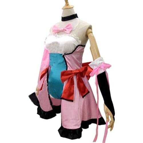 2017 Cosplay Legend D.va Cosplay Costume Pink Magic DVA Cosplay Dress