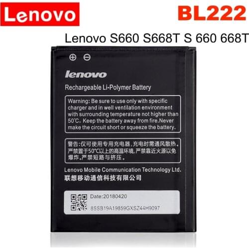 New Original Battery BL222 For Lenovo S660 S668T S 660 668T 3000mAh 3.8v High Quality Li-ion Cell Phone Batteries + Free Tools