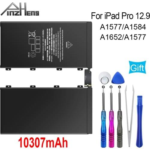 PINZHENG 10307mAh Tablet Battery For iPad Pro 12.9 A1577 A1584 A1652 Bateria For iPad Pro 12.9 Replacement Battery With Tools