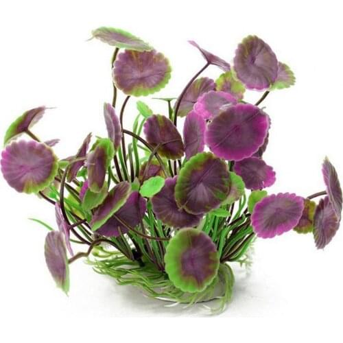 Aquarium Simulated Lotus Leaves Fish Tank Landscaping Water Plants Ornaments