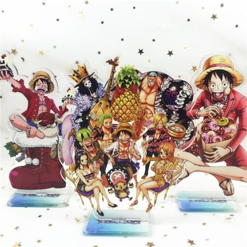 Anime Piece Luffy Zoro Nami Acrylic Stand Model Toys OP Action Figure Accessory collection toy gift