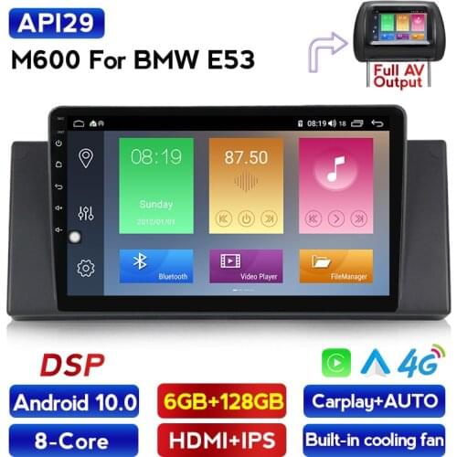 Autoradio Carplay DSP IPS Android 10 Car RADIO For BMW X5 E53 E39 car audio stereo navigation gps no 2 DIN 2DIN dvd player