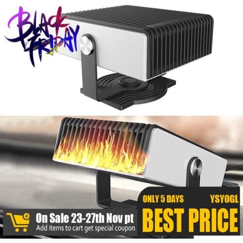 12v/24v Car Heater 150w Car Fan Heater Glass Defroster Window Heater for Winter Auto Air Outlet Warm Dryer Interior Accessories