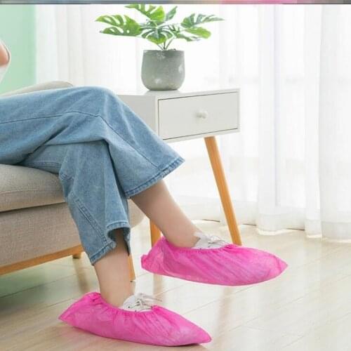 Household Disposable Shoe and Boot Covers Non woven shoe cover for Indoors Hospital Construction Fits Most LX1696