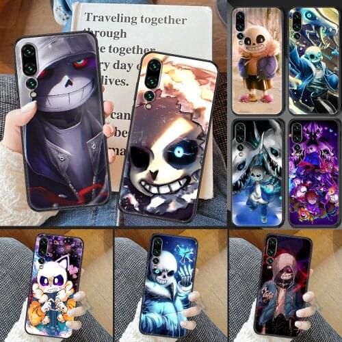 Undertale Sans game Phone case For Huawei P Mate P10 P20 P30 P40 10 20 Smart Z Pro Lite 2019 black 3D coque fashion hoesjes