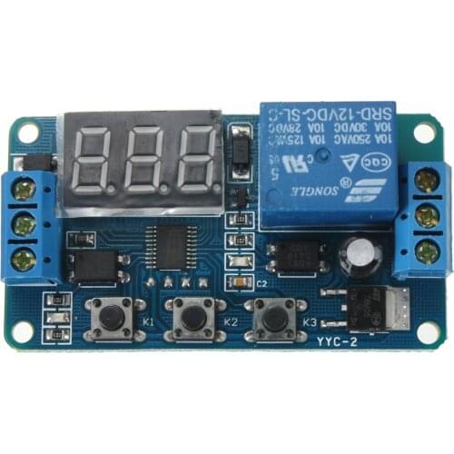 CNIM Hot Automation DC 12V LED Display Digital Delay Timer Control Switch Relay Module