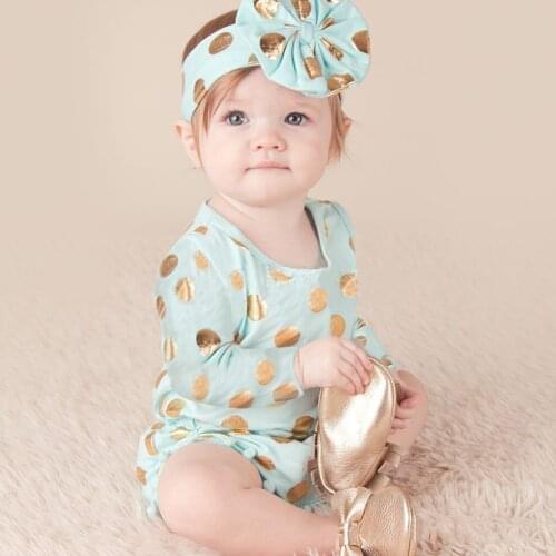 The Infant Child Clothing Summer Clothing Baby Girls Bag Fart Baby Climb Clothes Pompoms Bronzing Long Sleeve Jumpsuit Rompers