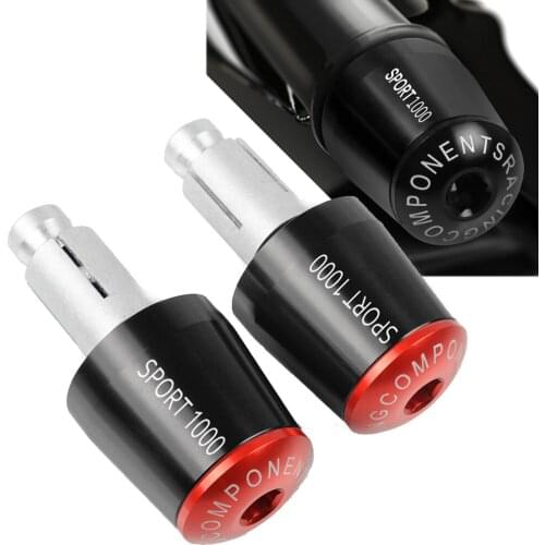 For Ducati SPORT 1000 2006-2009 2007 2008 2009 2010 2011 7/8" 22mm CNC Aluminum Motorbike BAR END CAP Handle Bar Cap End Plugs