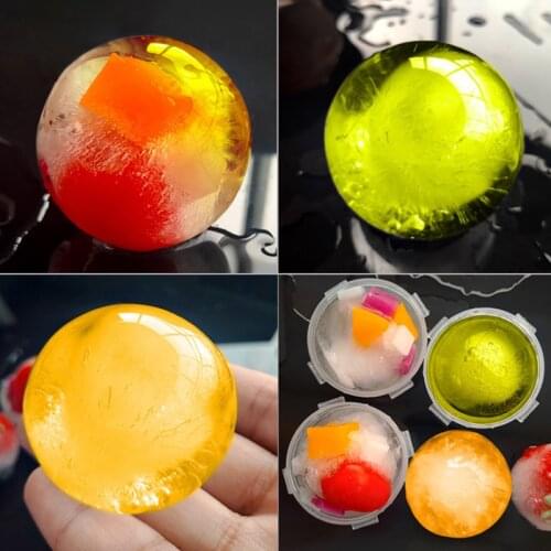 Ice Cube Mold DIY Round Ball 5CM Ice Cream Maker Silicone Ice Mould Whiskey Ice Tray for Bar Tools Kitchen Gadget Accessories