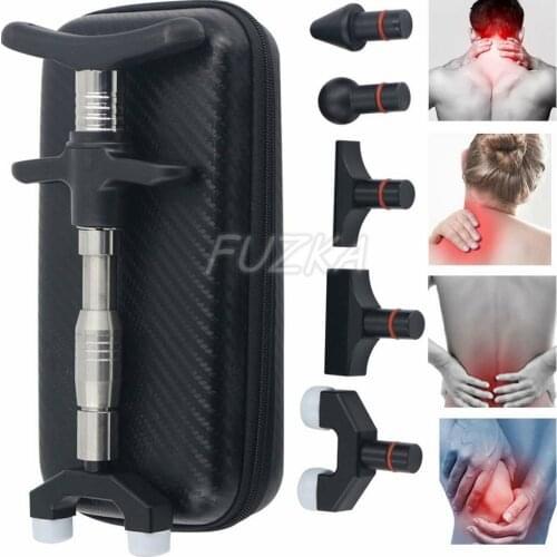 Chiropractic Adjusting Tool Health Care Manual Gun Portable Spinal Chiropractic Massage Gun 6 Function Header Massager