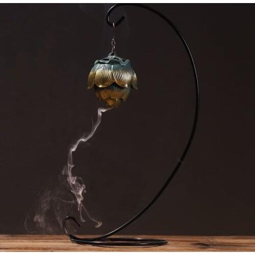 Backflow Incense Burner Household Hanging Sachet Ball Sandalwood Decoration Zen Aromatherapy Burner with Incense Cones and Tool