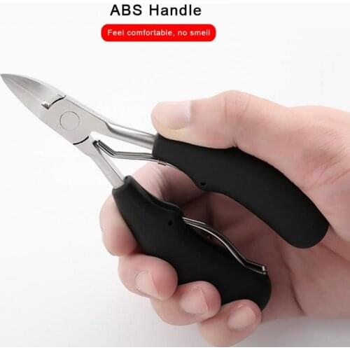 Stainless Steel Nail Clippers Toenail Ingrown Nail Art Nipper Scissors Paronychia Dead Skin Remover Trimming Pedicure Tool TSLM2